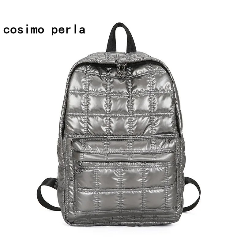 

Вместительные клетчатые нейлоновые рюкзаки с вышивкой, для женщин, модные школьные, дорожные, рабочие, стеганые сумки для ноутбука в клетку