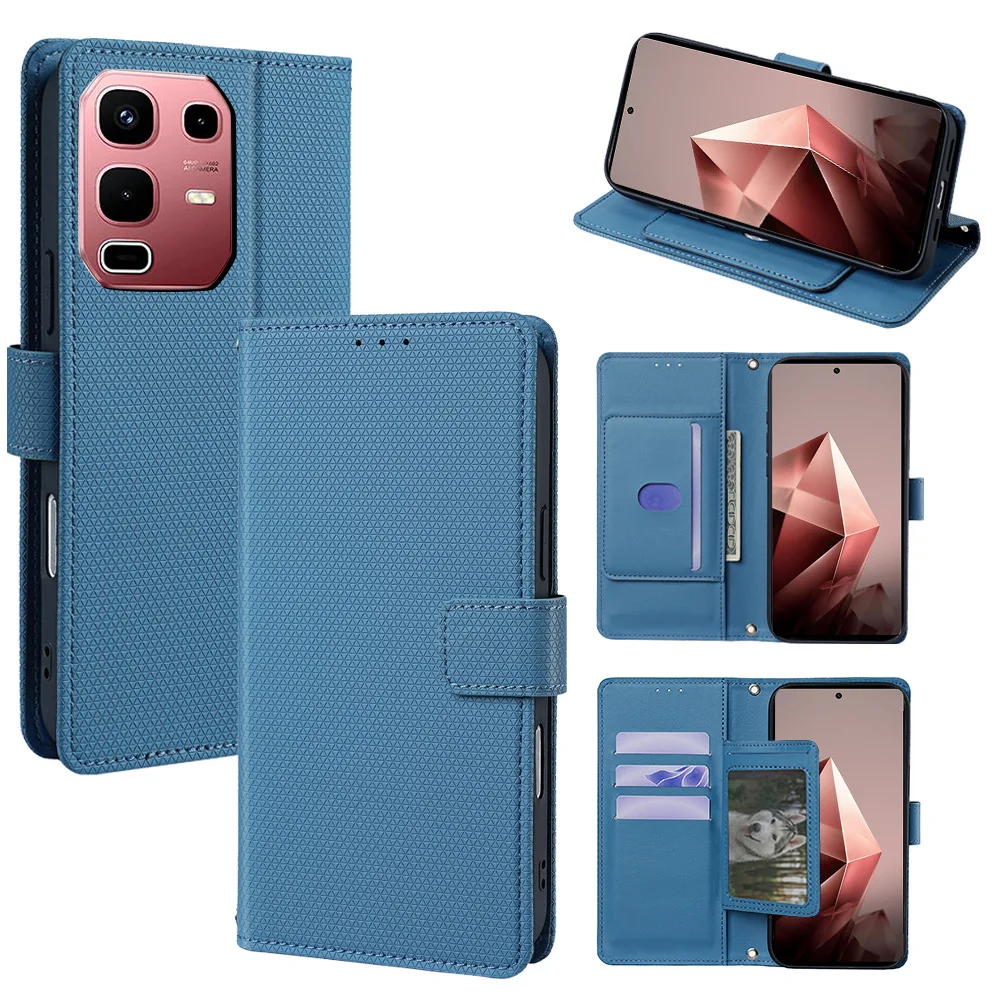 Фото Чехол-книжка с магнитной застежкой для Sharp Basio Active3 Aquos Wish5 4 3 Sense 9 8 7 R10 R9 R8 R7 R6, кожаный, с 4 слотами для карт, кошелек-футляр №3