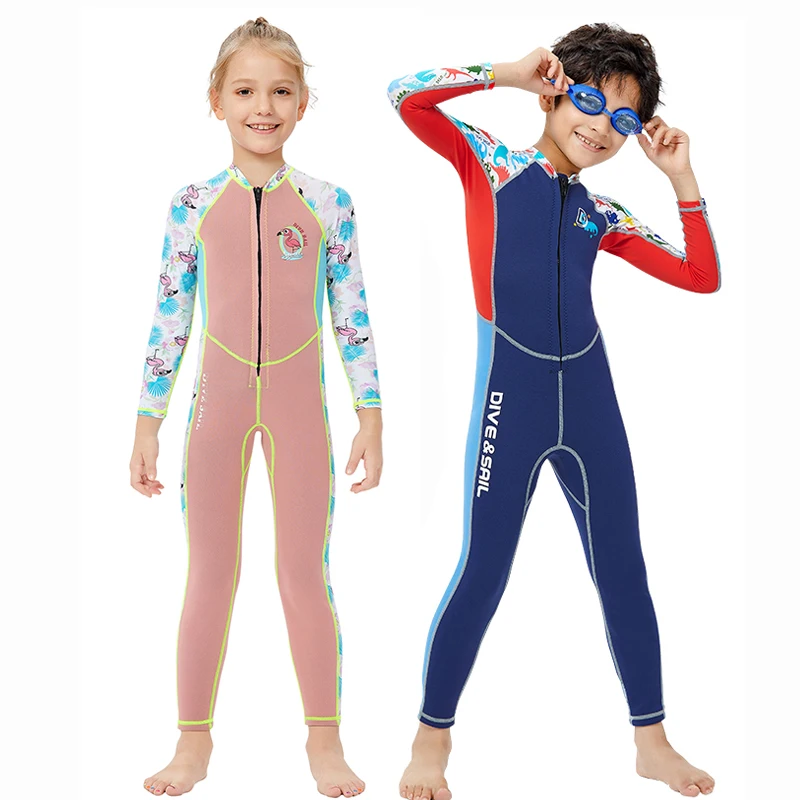 Детские гидрокостюмы 2 мм неопреновый купальник для серфинга костюм дайвинга