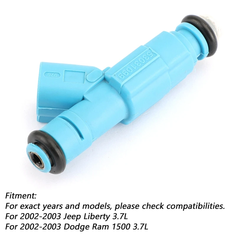 Топливная форсунка 6 шт. 0280155972 FJ479 53031099 Для Jeep Liberty Dodge Ram 1500 3 7 л 2002-2003 годов запасные