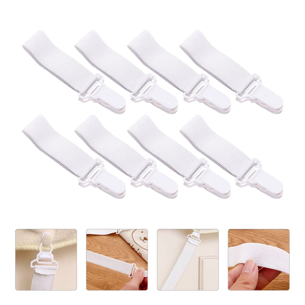 

Bed Sheet Clip Bedsheet Holders Fastener Corner Anti- Buckle Keepers Straps Quilt Fasteners