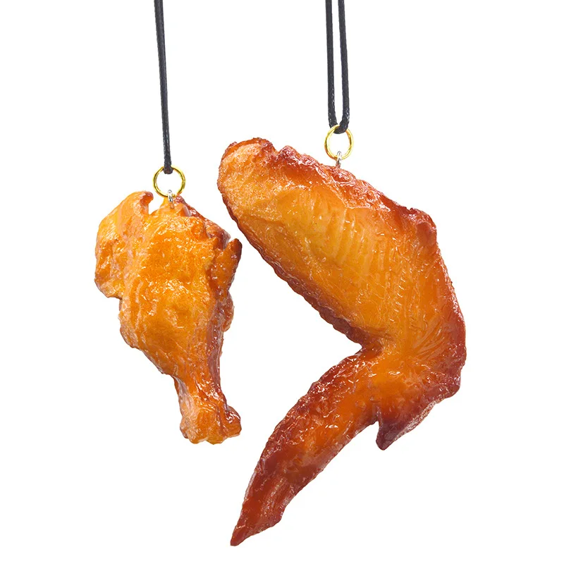 

Imitation Food Keychain French Chicken Nuggets Fried Chicken Leg Food Pendant 2020 KeyRing Gifts for Boyfriend Kid Toy