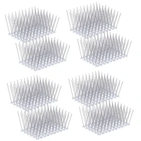 40 pcs bird spikes stainless steel bird deterrent spikes cover for fence railing walls roof yard