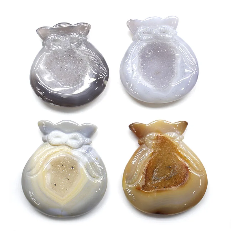 

Кошелек с натуральным агатом и кристаллами для Fengshui, 1 шт.