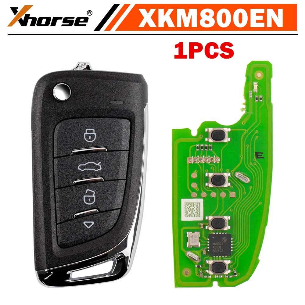 

1 шт. XHORSE XKM800EN XK проводной ключ универсальный флип-ключ дистанционного управления 4 кнопки стиль ножа