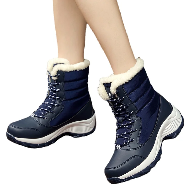 

2023 New Warm Ankle Boots Women's Winter Snow Boots Plush Shoes Waterproof Boots Women's Winter Shoes Botas Mujer Women Shoes