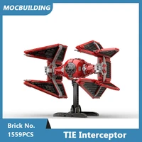 moc building blocks emperors royal guard tie interceptor starfighter ultimate collector series assembled bricks toys 1559pcs