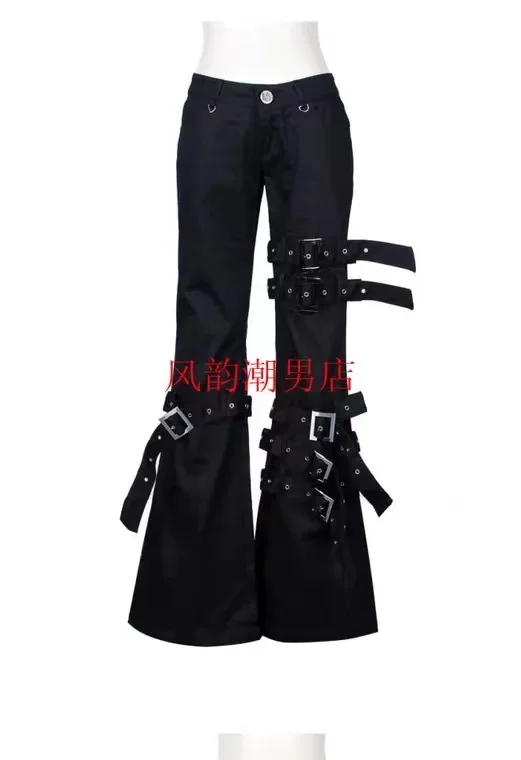 Korean New Men's Flared Pants Large Size 27-40 Unisex Trousers Hairstylist Nightclub Male Singer Stage Performance Clothing