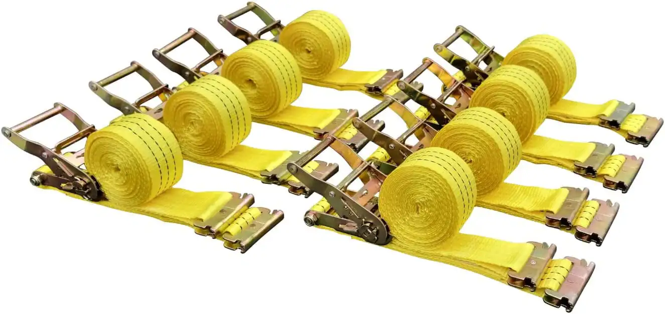 

Pack E-Track Ratchet Straps 2"x15' 4400 Lbs Break Strength