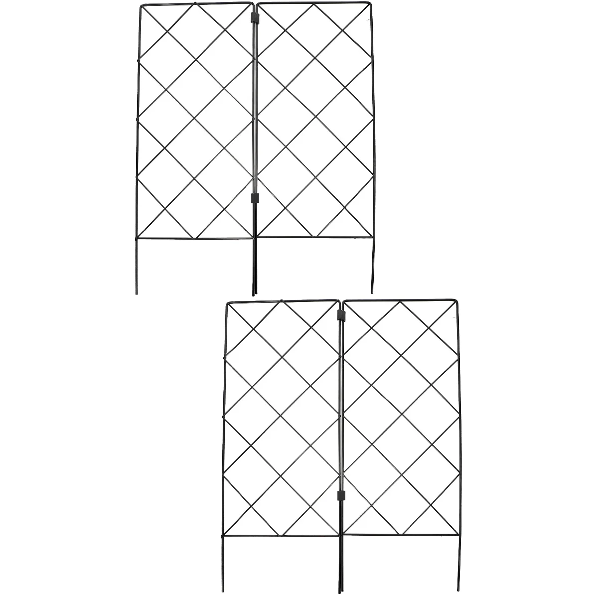 

4 Pcs Multifunctional Foldable Gardening Support Stand Plant Pillar Climbing Stand