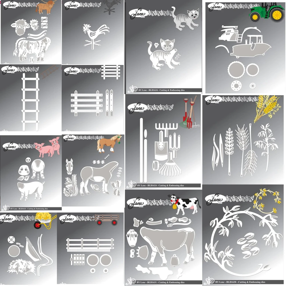 Шаблон для вырезания маленьких животных украшение дневника шаблон тиснения