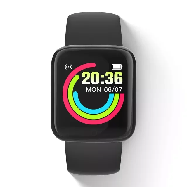 

D20/y68 Smartwatch Macaron Colors Sport Smart Watch Put Photo Sleep Fitness Tracker Message Reminder 1.44 inch
