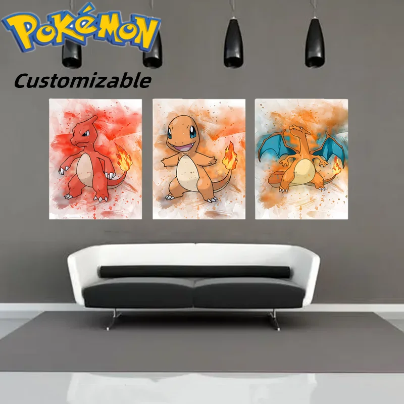 

Покемон Аниме периферийные продукты семейство Eevee Картина на холсте художественный плакат детская спальня настенное украшение картина подарок