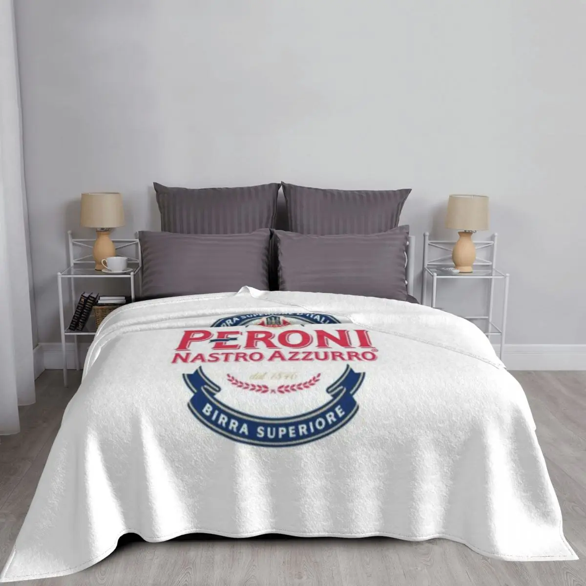Peroni Beer Очень удивительное ультрамягкое одеяло из микрофлиса