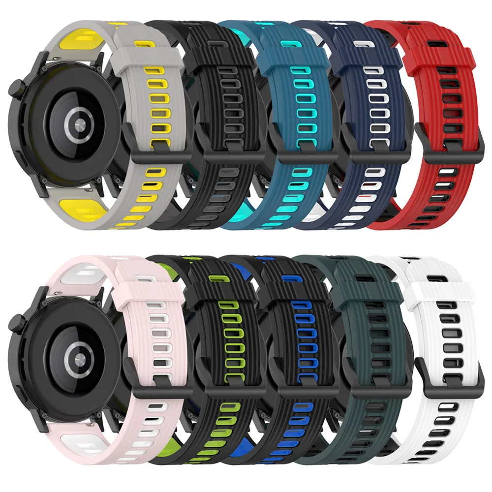 Официальный ремешок для часов Amazfit GTR4 GTR3 GTR 3 pro силиконовый браслет Huawei GT3 GT 42 мм 46