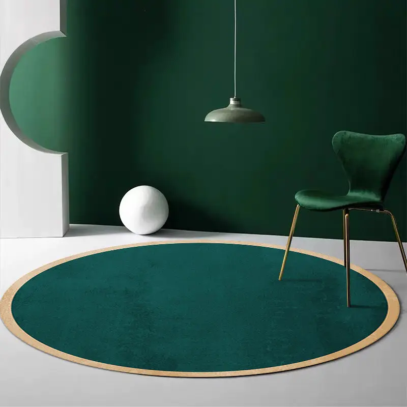 Nordic Simple Round Carpets Modern Living Room Sofa Coffee Tables Rug Light Luxury Style Bedroom Carpet Study Balcony Aisle Rugs