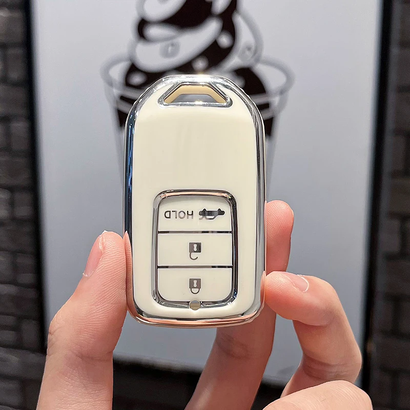 

Чехол-держатель для автомобильных ключей из ТПУ, мягкий чехол для дистанционного управления для Honda Accord 10-го поколения Civic Accord Crown XRV CRV VEZEL BREEZE Crider