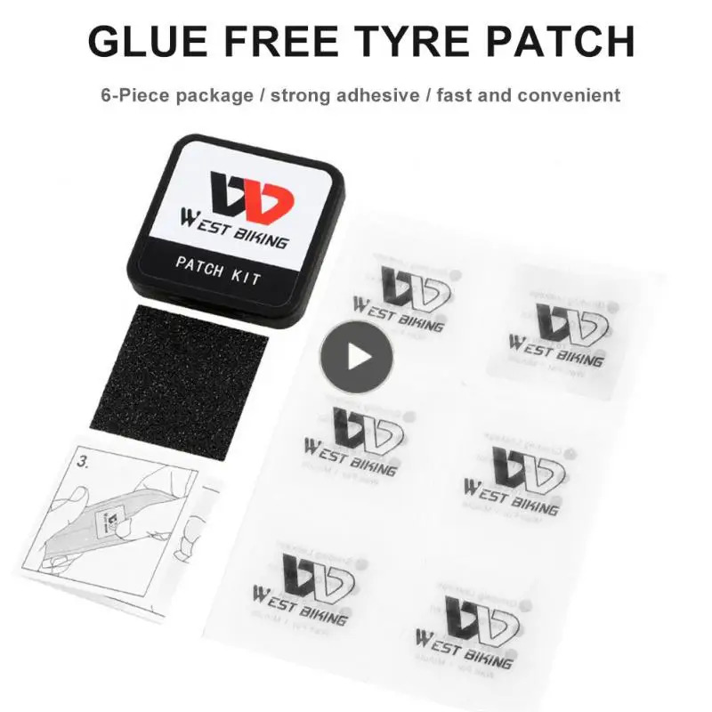 

Bike Tire Repair Outdoor Cycling Convenient Fast Tire Patch West Biking Fast Bicycle Accessories Glue-free Bicycle Tire Patches