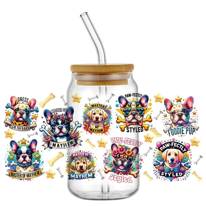 3D милая наклейка с насекомыми и пчелами водонепроницаемая УФ-обертка для чашек DTF