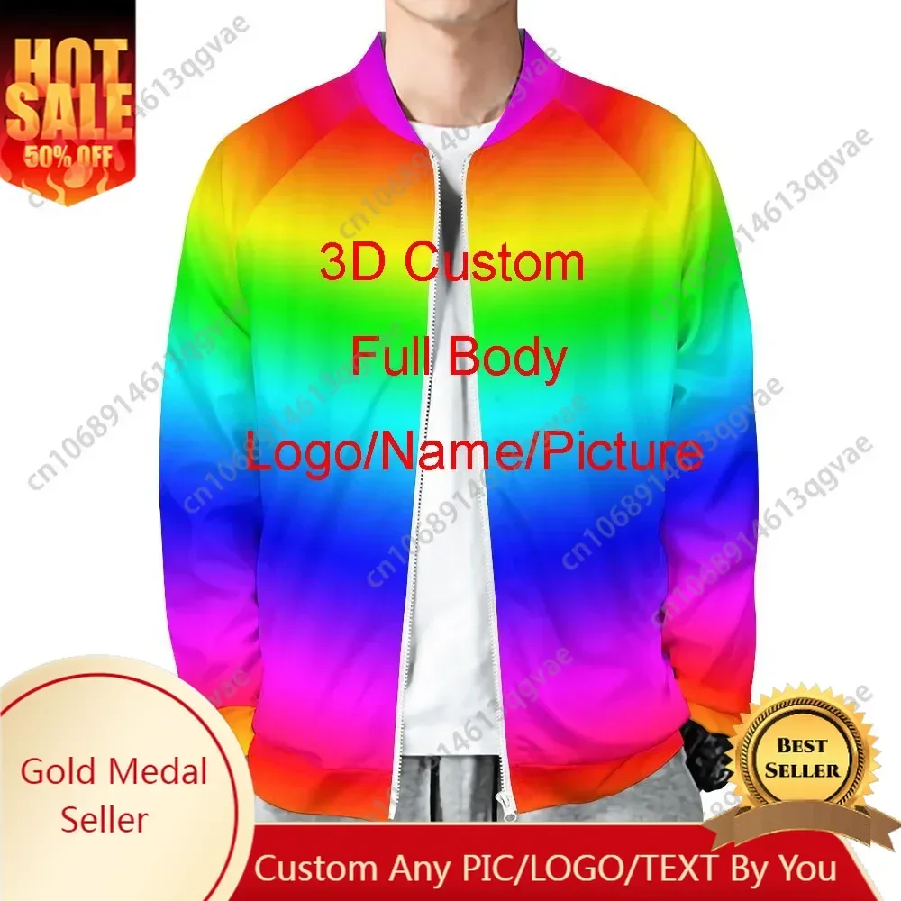 3D принт Diy индивидуальный дизайн куртка одежда хип-хоп уличная толстовка на