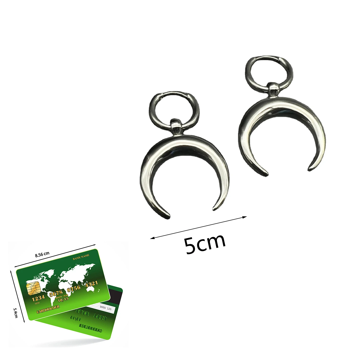 Серьги-кольца в стиле хип-хоп Харадзюку с Луной винтажные минималистичные