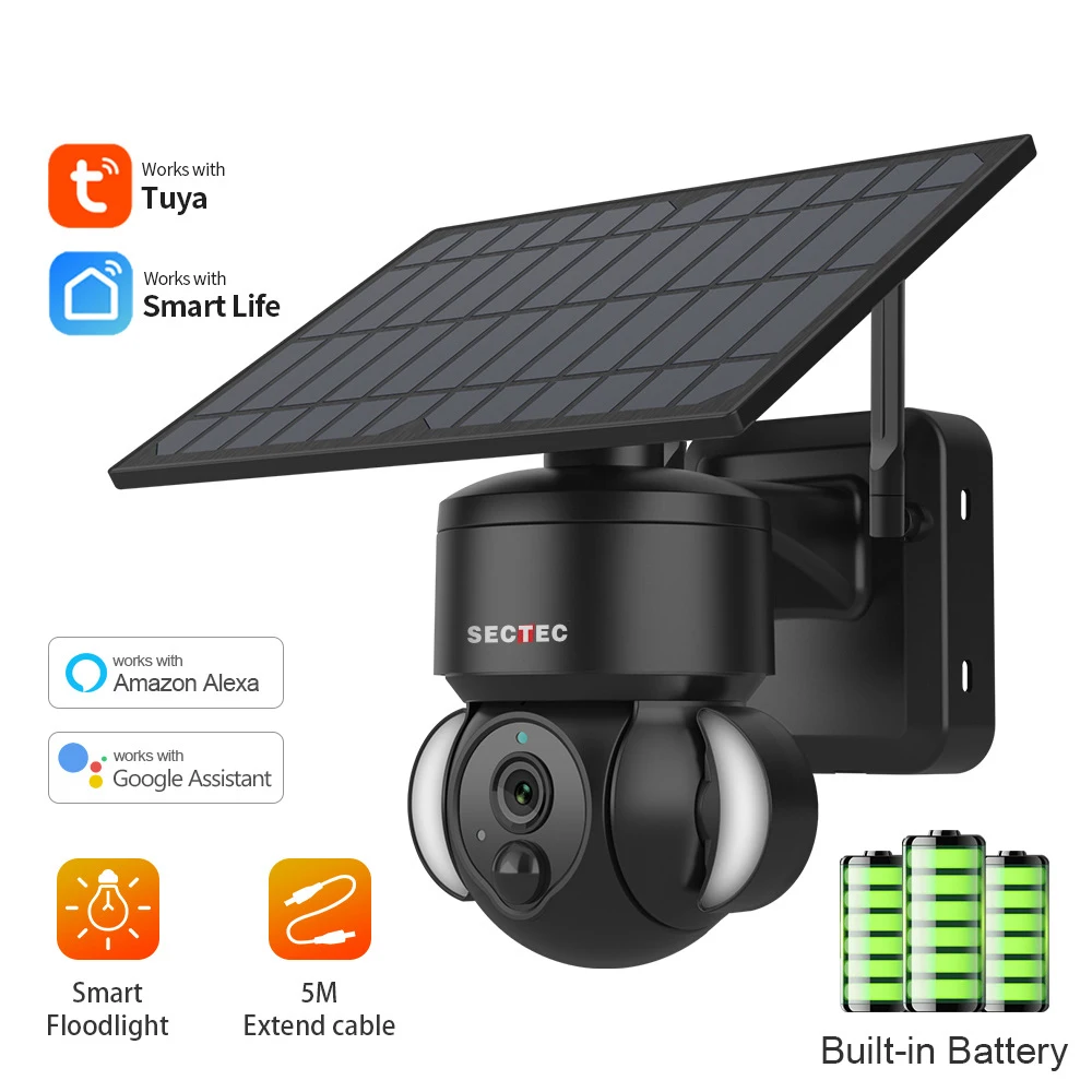 

Solar Surveillance Camera wifi Outdoor Security Protection 360° Surveillance