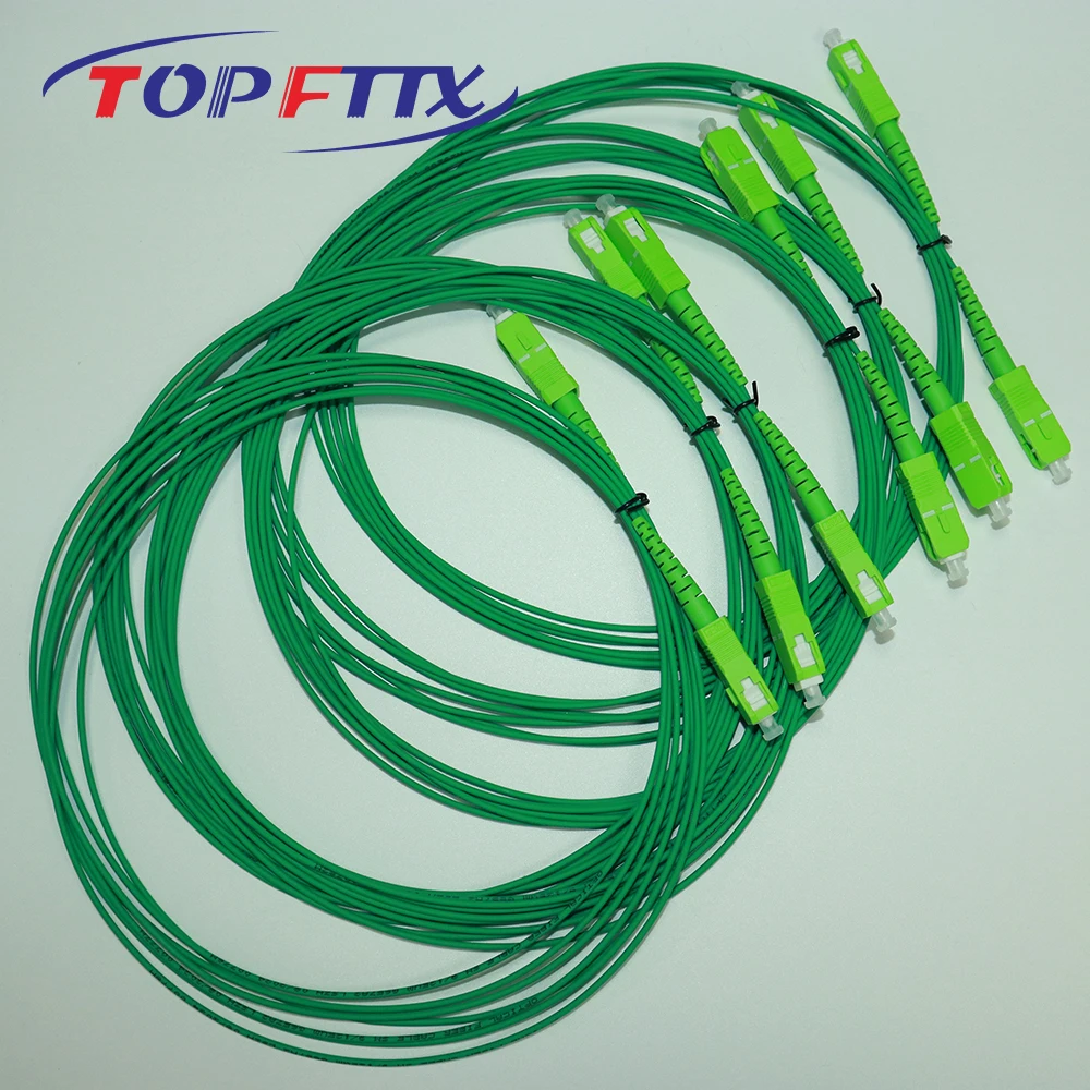 Эксклюзивно для Франции Telecom SC/APC SM G657A2 SX 1 6 мм оптоволоконный патч-корд зеленая
