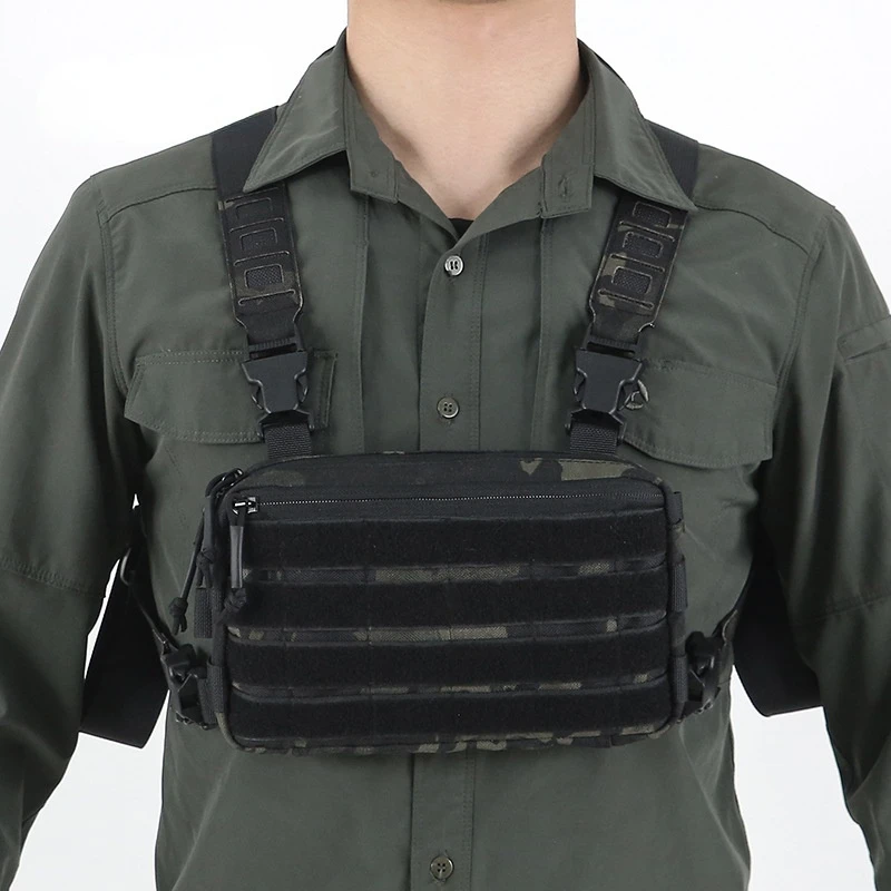 

1000D Outdoor Tactical Vest Military Bag CS Wargame Chest Rig Airsoft Magazine Holster Molle System Men Nylon Backpack EDC X623D