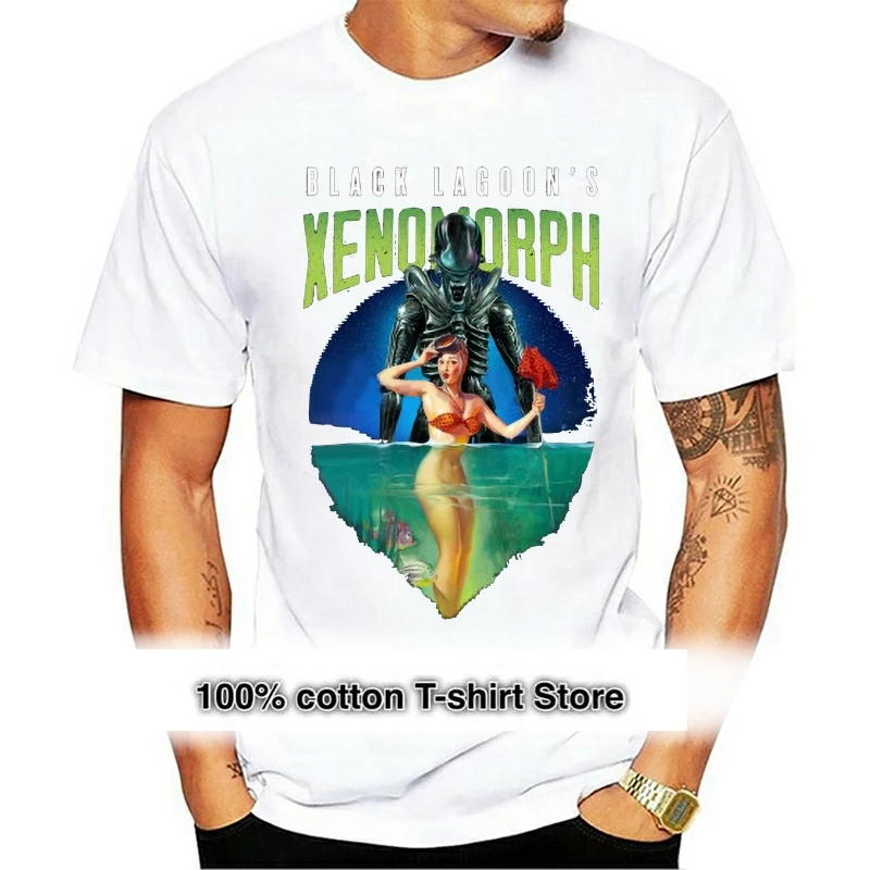 

Мужская футболка ксеноморф Лагуна поп-культура разминание футболка wo Мужская футболка футболки Топ