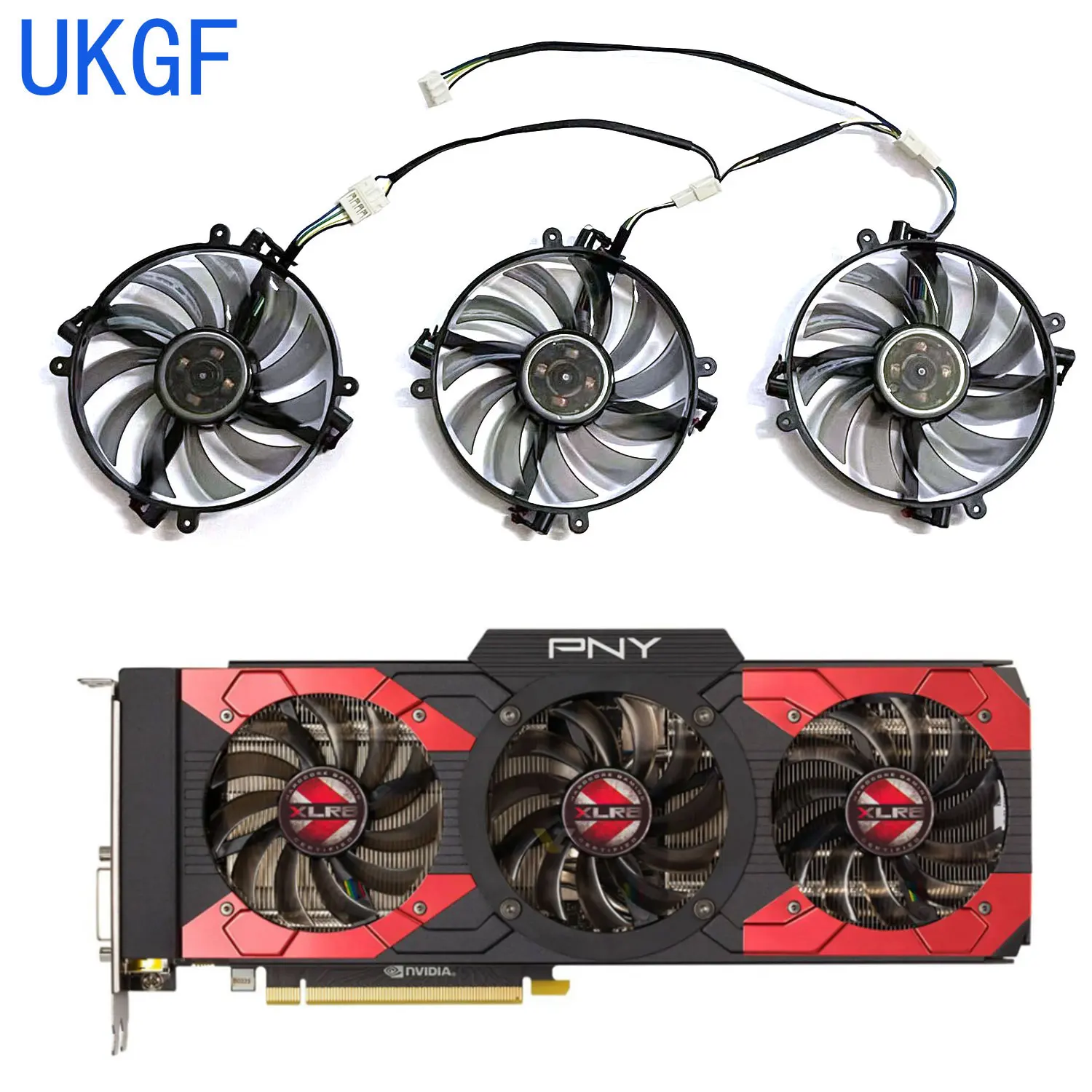 Новый вентилятор для игровой видеокарты FD7010H12D 4PIN GTX1070 1080 GPU PNY Geforce Gtx1070 Xlr8