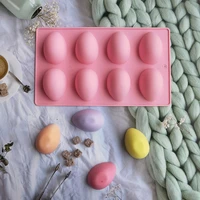 8 holes easter eggs chocolate molds silicone cake molds bakeware diy handmade baking dish party supplies kitchen cake tools