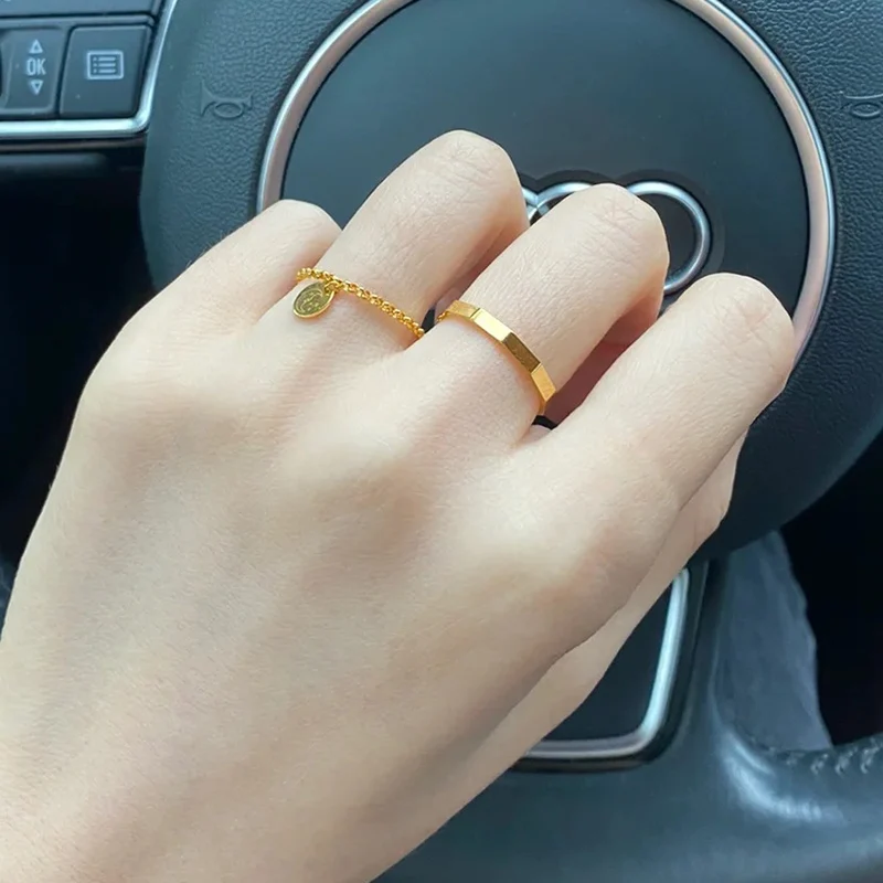 Корейская серия простой браслет кольцо из вольфрамовой стали женское модное