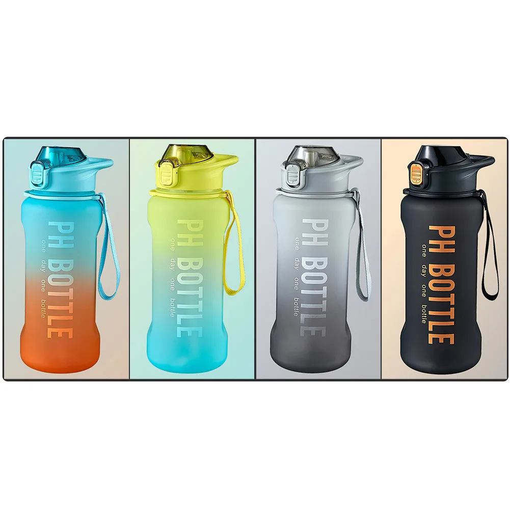 

2200ml Sports Fitness Space Cup Gradient Color Portable Fitness Water Bottle Summer Large-capacity Sports Outdoor Water Cup