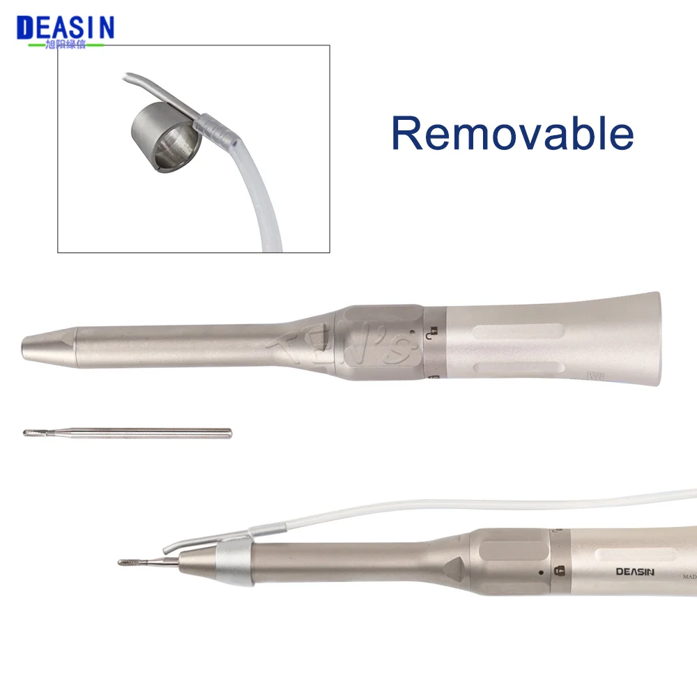 Deasin Dental Low Speed Handpiece 20 Degree Angle Micro Surgery Surgical Straight Handpiece Dentist Tools