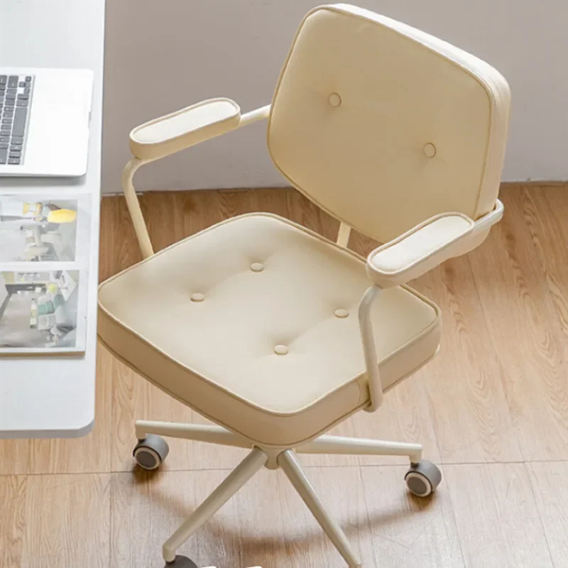 

Современное простое вращающееся компьютерное кресло с подъемом для общежития, удобное домашнее сидение для сидения и офиса