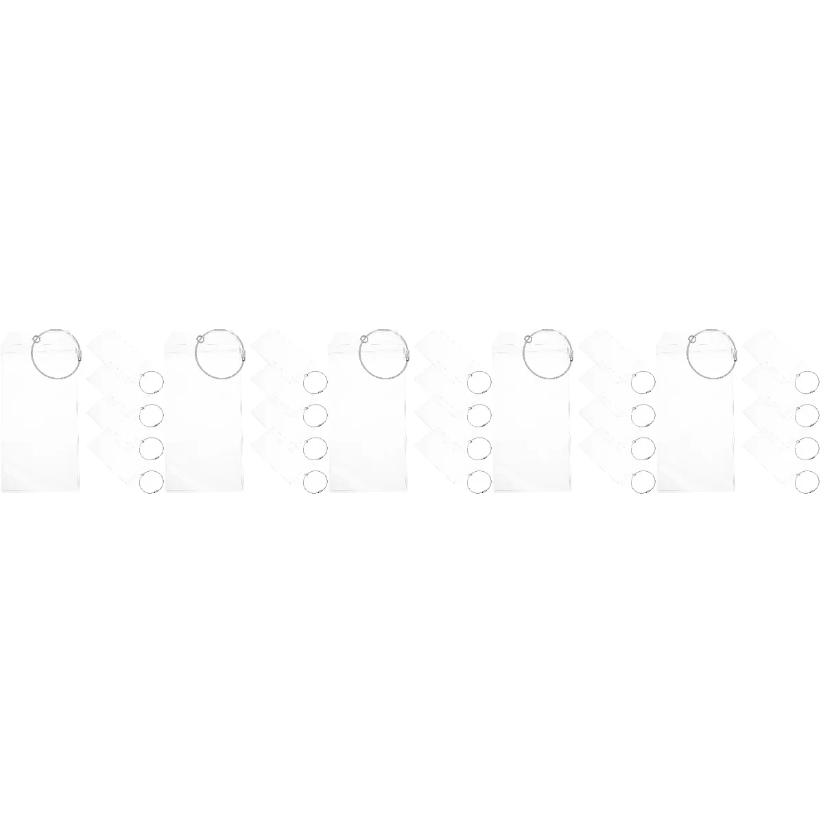 

25 Sets Card Cover Nurse Badge Holder ID Card Lanyard Id Holder Steel Wire Identification Badges Holder Work