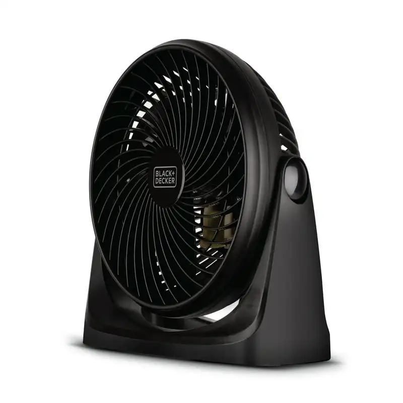 

Turbo Desk Fan – Portable 7 Inch Table Fan with Adjustable Tilt for Quiet Cooling, Black Ventilador portatil recargable para