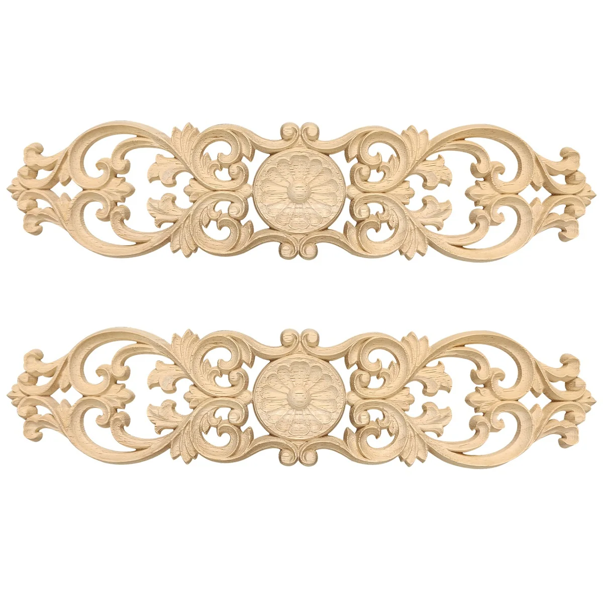 40 см x 10 наклейки с резьбой по дереву резной угловой цветок украшение дома дверь