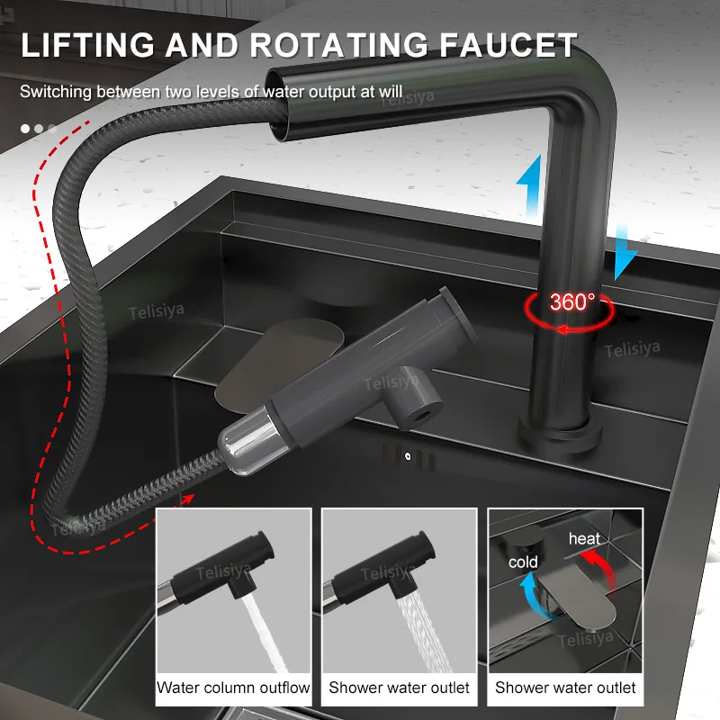 Скрытая подставка для мытья посуды многофункциональная умывальная раковина с
