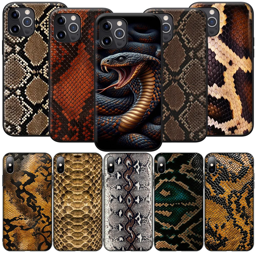 H-101 Роскошный чехол для телефона из змеиной кожи Samsung Galaxy A41 A42 A71 A72 A73 J2 J4 J5 J6 J7 J8 A6 A7