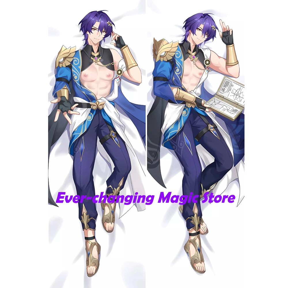 Наволочка с декором в стиле аниме Honkai Star Rail Dr. Ratio Dakimakura Waifu 2-сторонним принтом