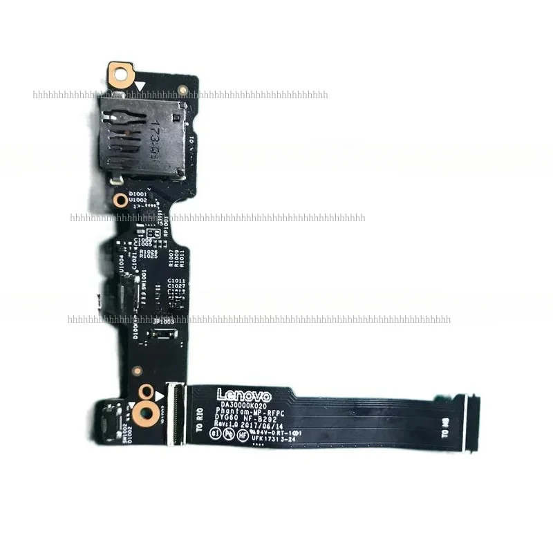 Фото H +zh оригинальный NS-B291 для Lenovo Yoga 920-13IKB USB плата кнопки питания с кабелем DYG60 NF-B292 100% точечный тест в порядке №1