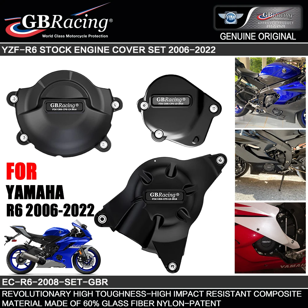 

Motorcycles Engine Cover Protection Case For Case GB Racing For YAMAHA R6 2006-2022 2020 2021 YZF-R6 Engine Covers Protectors