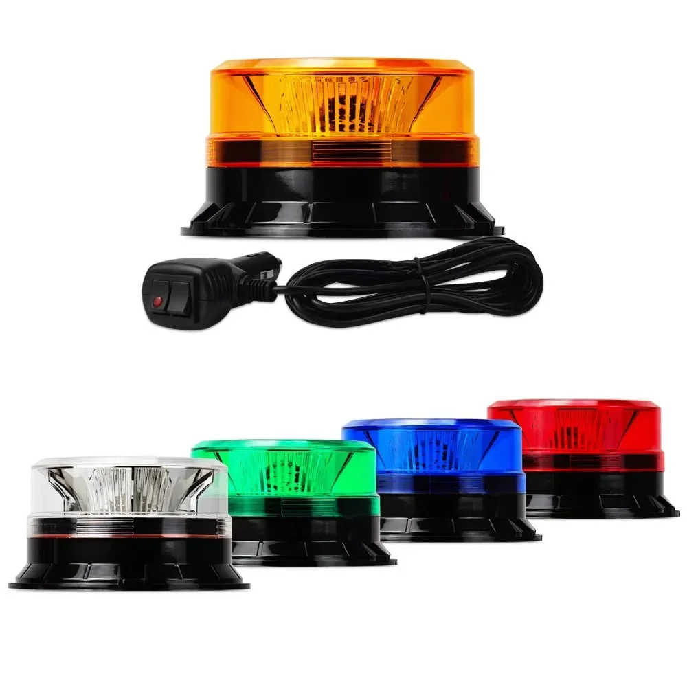 

Car Strobe Light Emergency Car Rotating Traffice Indication Car Flash Beacon Light LED Orange Blue Red Flash Car Warning Light