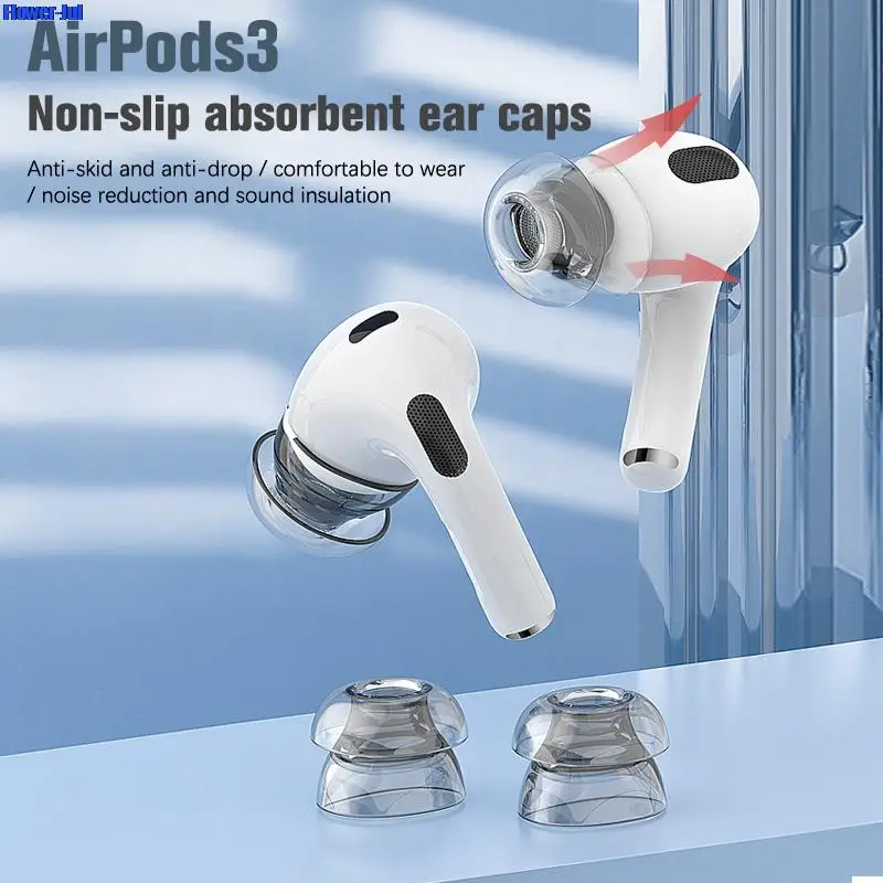 

For Apple AirPods 3 Generation Ear Tips Earbuds Noise Reduction Ear Buds Cushions Plugs Pads Caps Covers