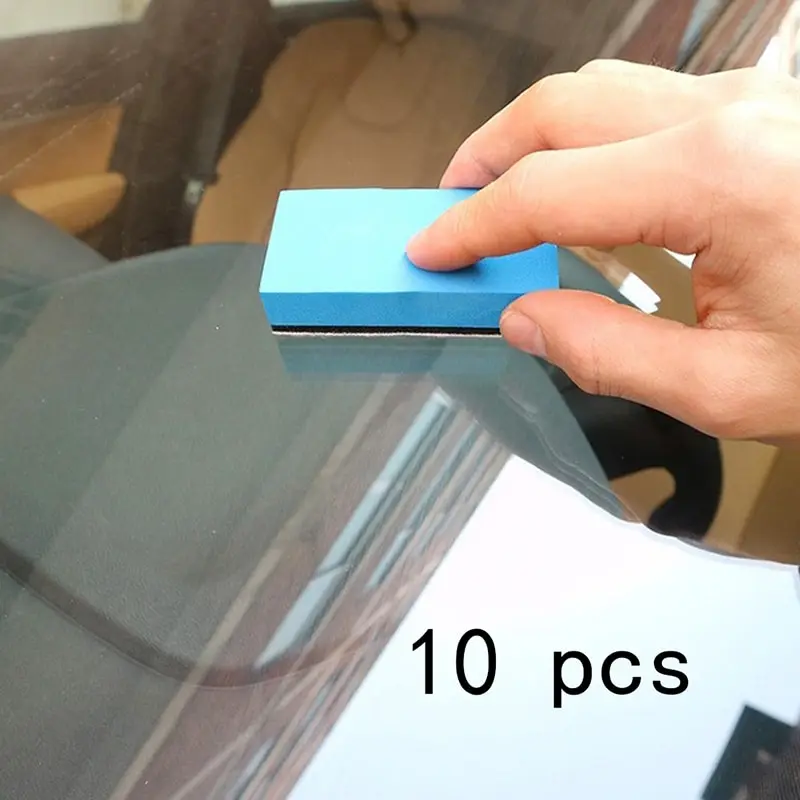 

10pcs Car Ceramic Coating Sponge Glass Nano Wax Coat Applicator Polishing Pads Fits For Car Waxing, Car Polishing Etc