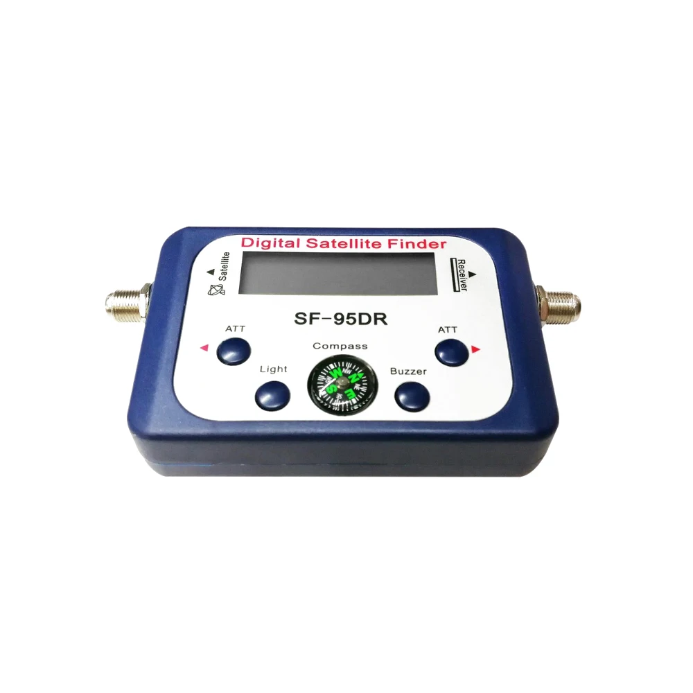 

SF-95DR Digital Satellite Finder Tester Meter TV Signal Receiver Sat Finder with Compass and LCD Display FTA DVB S2