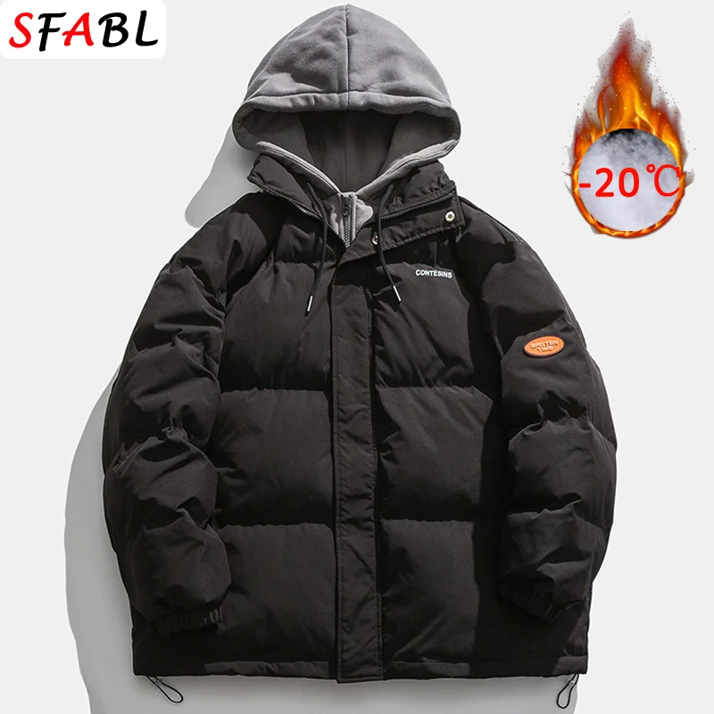 

Colorful Men's Winter Jacket Coat Oversize Parka Korean Men's Puffer Jacket Harajuku Hip Hop ded Coats Men Women Winter Parka