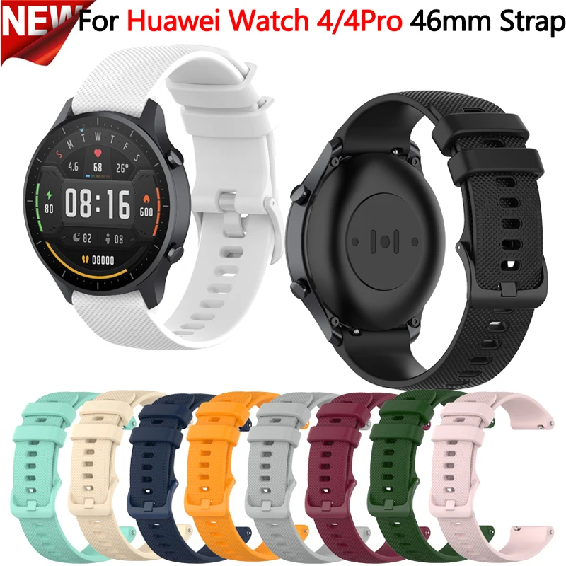 

22mm Silicone Band Strap for Huawei watch 4 Replacement Bracelet Breathable Huawei watch 4pro Sports Bands For Watch Accessories