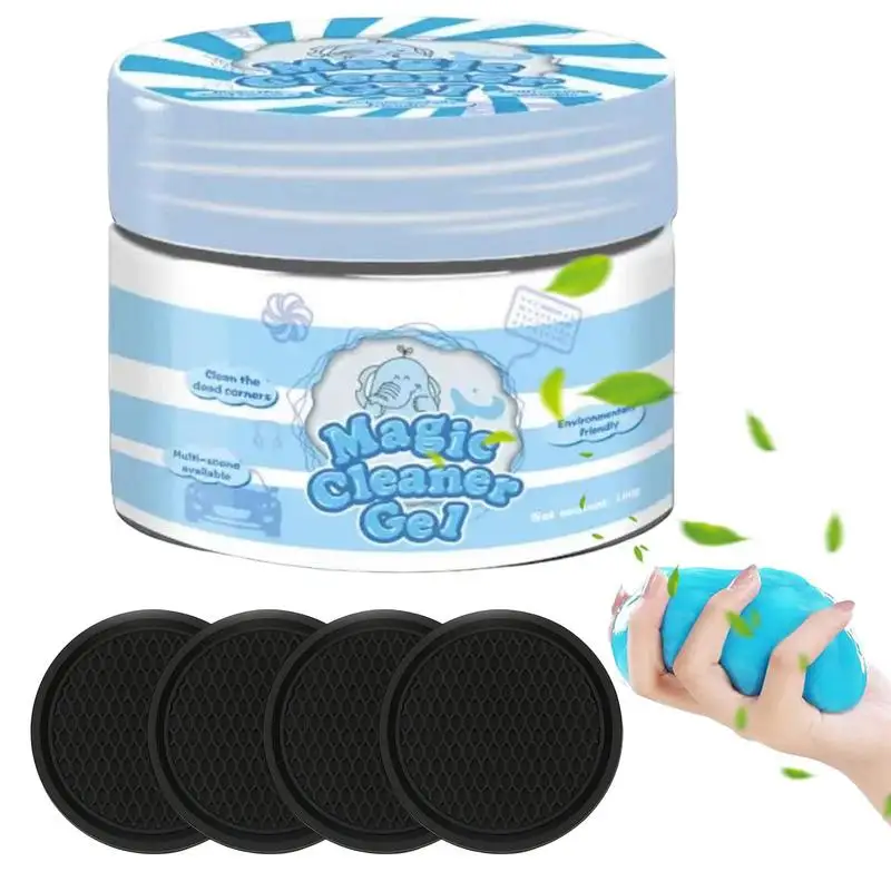 

Car Putty For Cleaning Car Putty Gel And Car Coaster Reusable Car Interior Cleaner And Dust Remover For Audio Panels Keyboard
